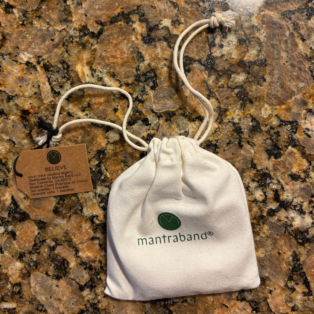 NWT Mantraband “BELIEVE” Statement Cuff Bracelet - Hypoallergenic & Adjustable - Picture 7 of 11